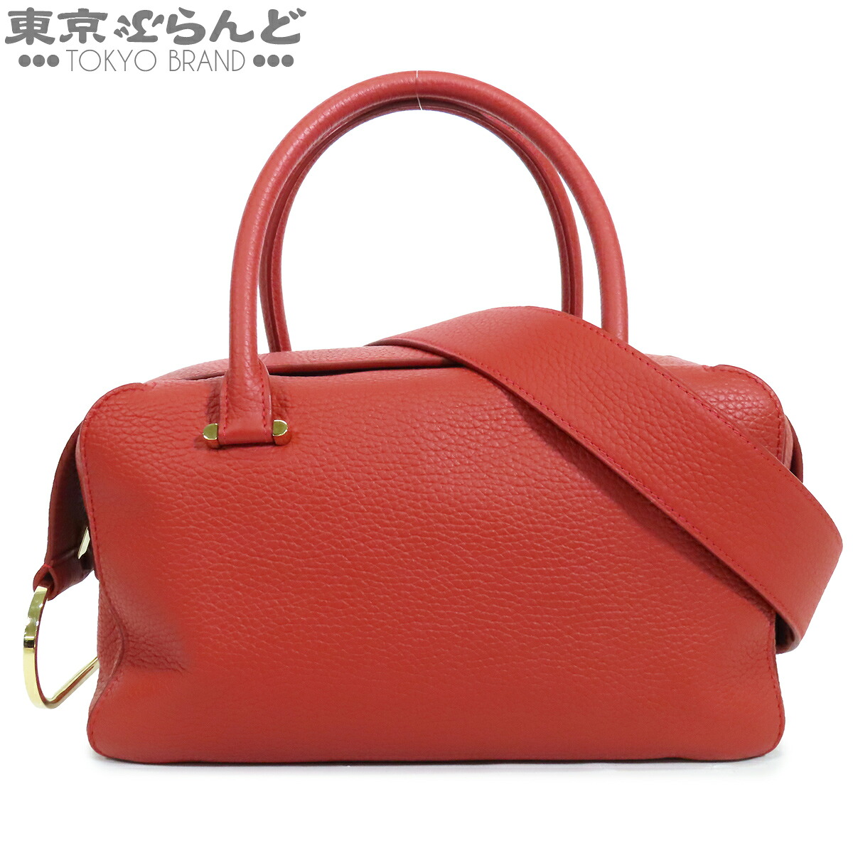 【中古】【返品可】デル洋弓 DELVAUX クールボックス MM レディース トリヨン 2WAY ハンドバック ショルダーバッグ スカーレット赤いこと AA0457AQY053MDO [貨物輸送無料] 101866624