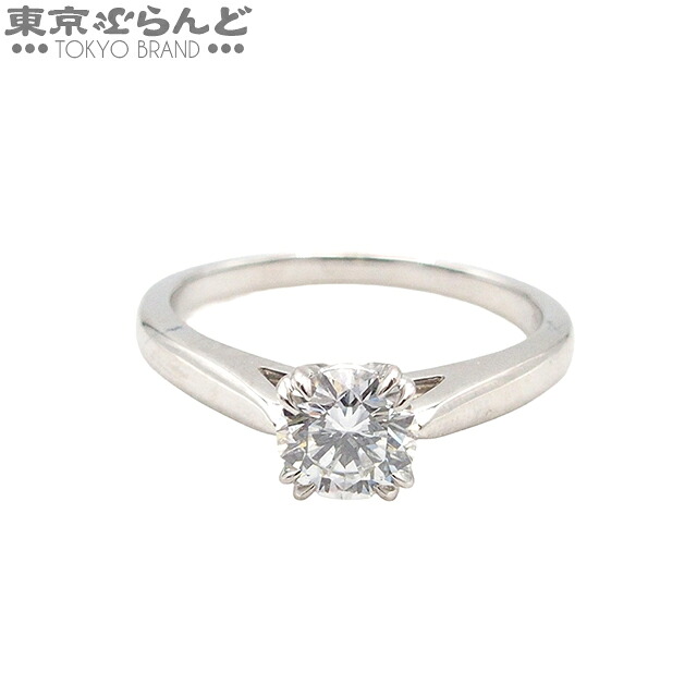 【5%クーポン♪4.4～4.11】【中古】【返品可】ハリーウィンストン ソリティア レディース Pt950 ダイヤモンド 10号相当 0.51ct D-VS2-VG リング・指輪 プラチナ [送料無料]【ポイント10倍●4.4～4.11】 101801425