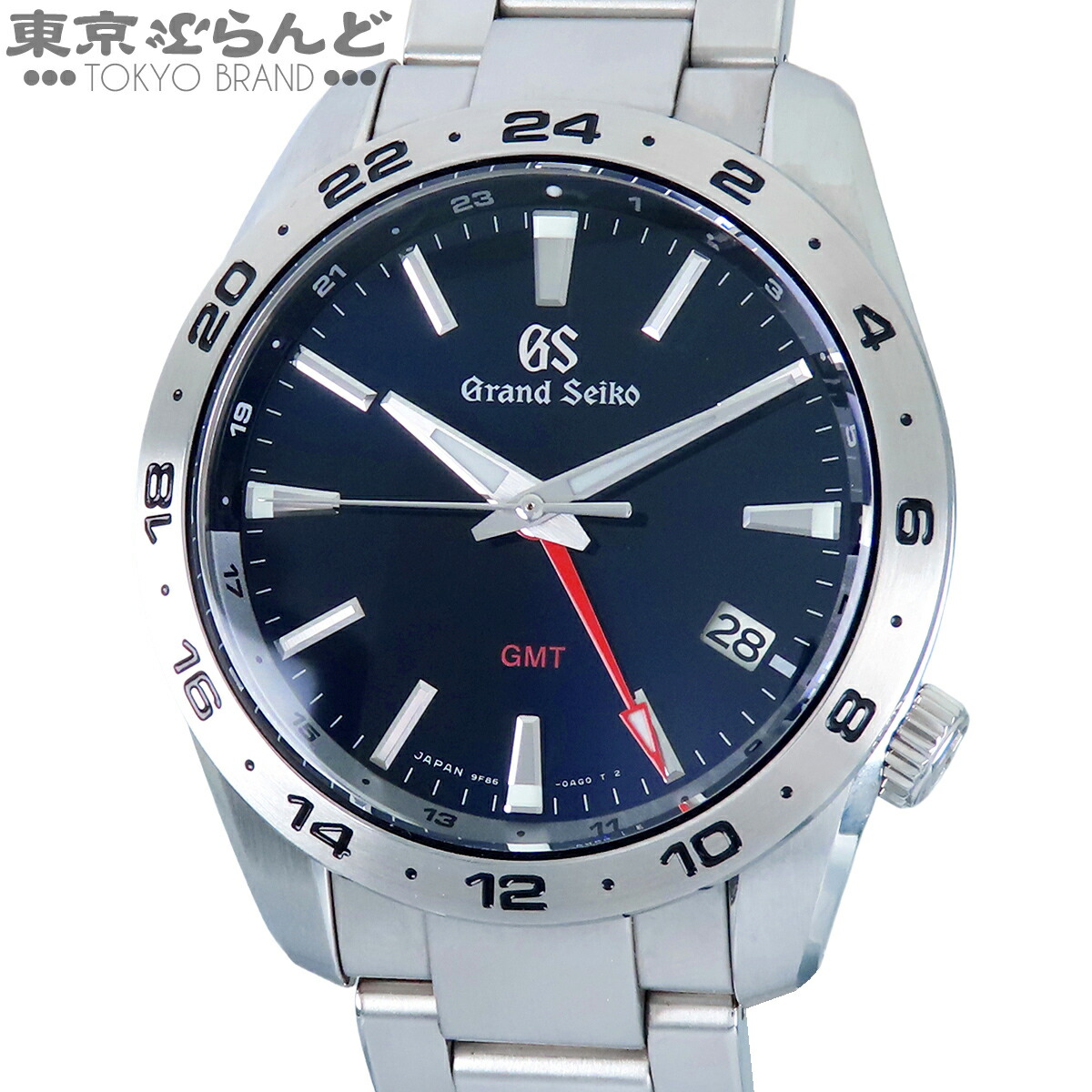 【5%引き換え証♪5.30～6.11 1:59】【中古】【返品可】セイコー SEIKO 地べたセイコー メンズ ウォッチ 石英式 蓄電池式 SS 運動競技寄せあわせ GMT 箱・御墨付き付 米国海軍 SBGN029 9F86-0AK0 [貨物輸送無料]【尖んがり3倍●5.30～6.11 1:59】 101865728