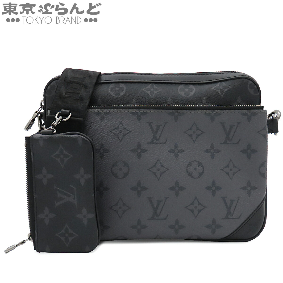 【中古】【返品可】ルイヴィトン LOUIS VUITTON トリオ メッセンジャー メンズ モノグラムエクリプス ブラック シルバー金具 M69443 [送料無料]【ポイント10倍●7.16～7.27】 101879328｜東京ぶらんど