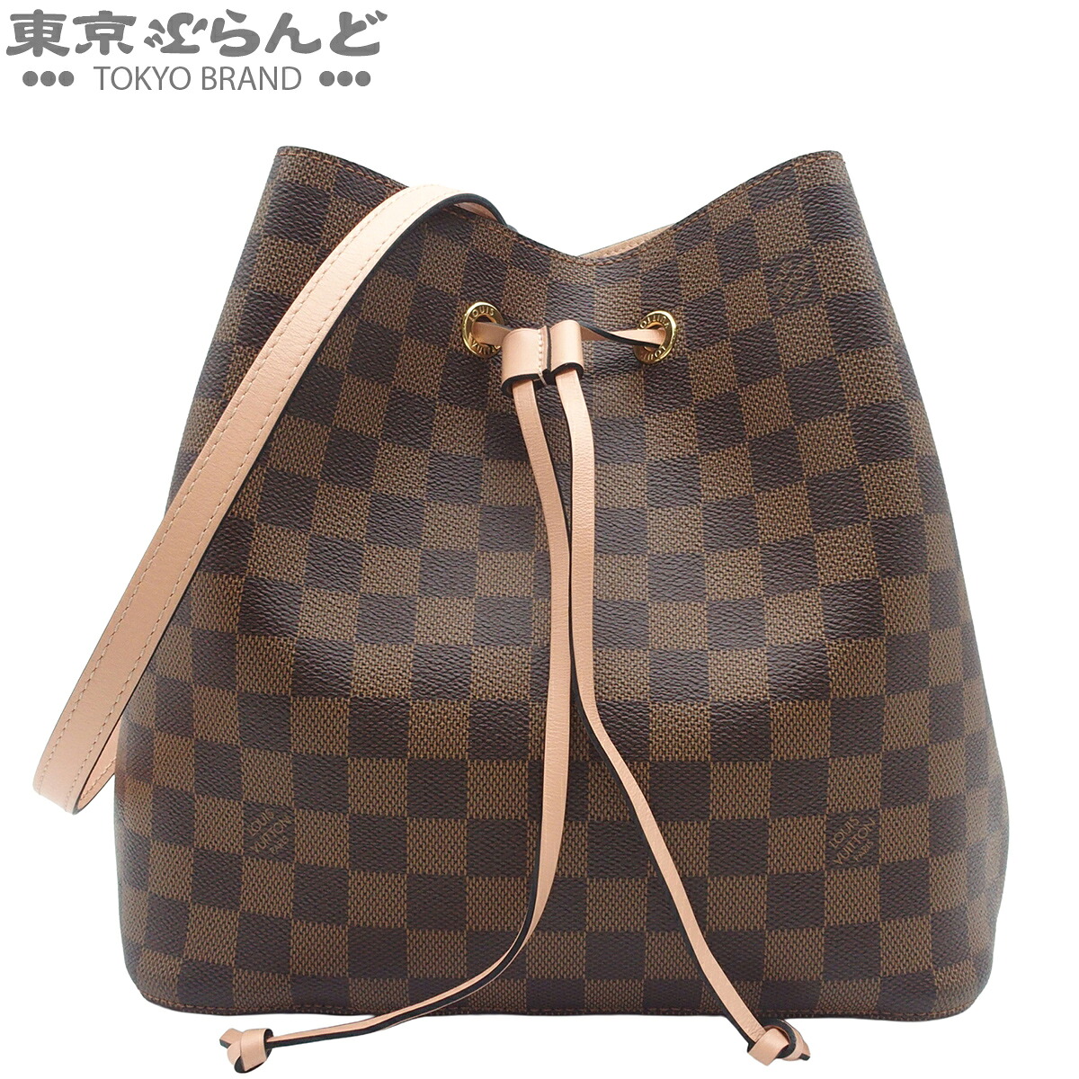【中古】【返品可】ルイヴィトン LOUIS VUITTON ダミエ ネオノエ レディース ショルダーバッグ ダミエキャンバス ブラウンxヴィーナス N40198 [送料無料]【ポイント10倍●7.17～7.27】 101874330｜東京ぶらんど