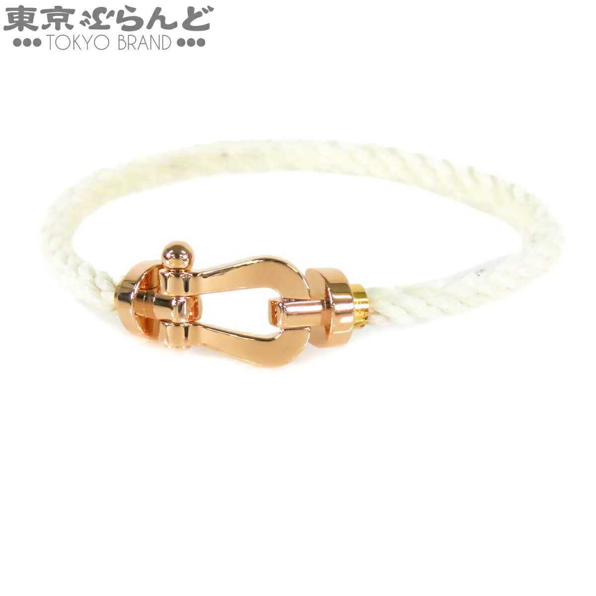 【中古】【返品可】フレッド FRED フォース 10 ラージモデル ユニ一発やる K18PG SS 布切れ L大いさ 17 腕輪 サクラ色ゴールドx白いこと 0B0007/6B0161 仕上済 [貨物輸送無料]【尖んがり5倍●5.30～6.11 1:59】 101848434
