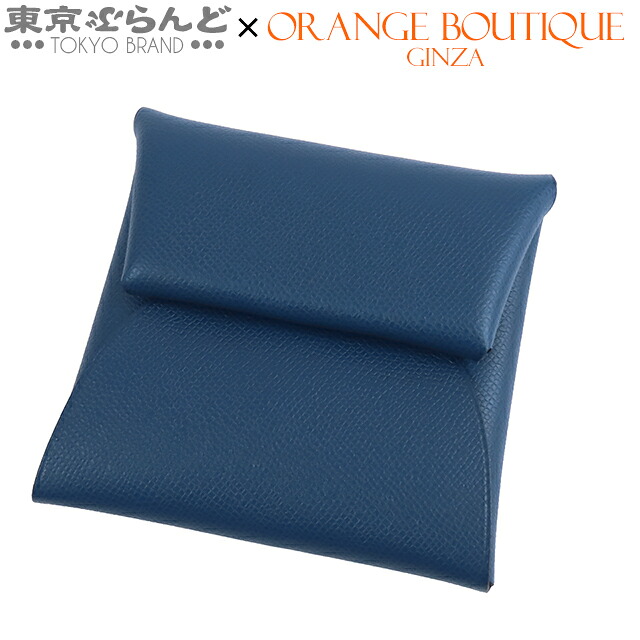 【中古】【返品可】【超オススメアイテム！ψ】エルメス HERMES バスティア レディース コインケース マダム B刻印 2023 ディープブルー [送料無料]pdw 101818935