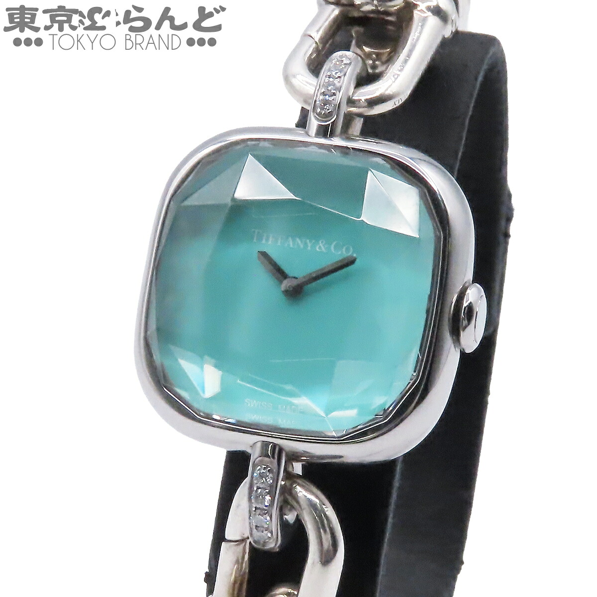 【中古】【返品可】ティファニー TIFFANY\u0026Co. ハードウエア 御覧になる レディース ウオッチ 石英 SS SV925 並み並み ラグダイヤ ティファニー青碧 73332052 [貨物輸送無料] 101866035