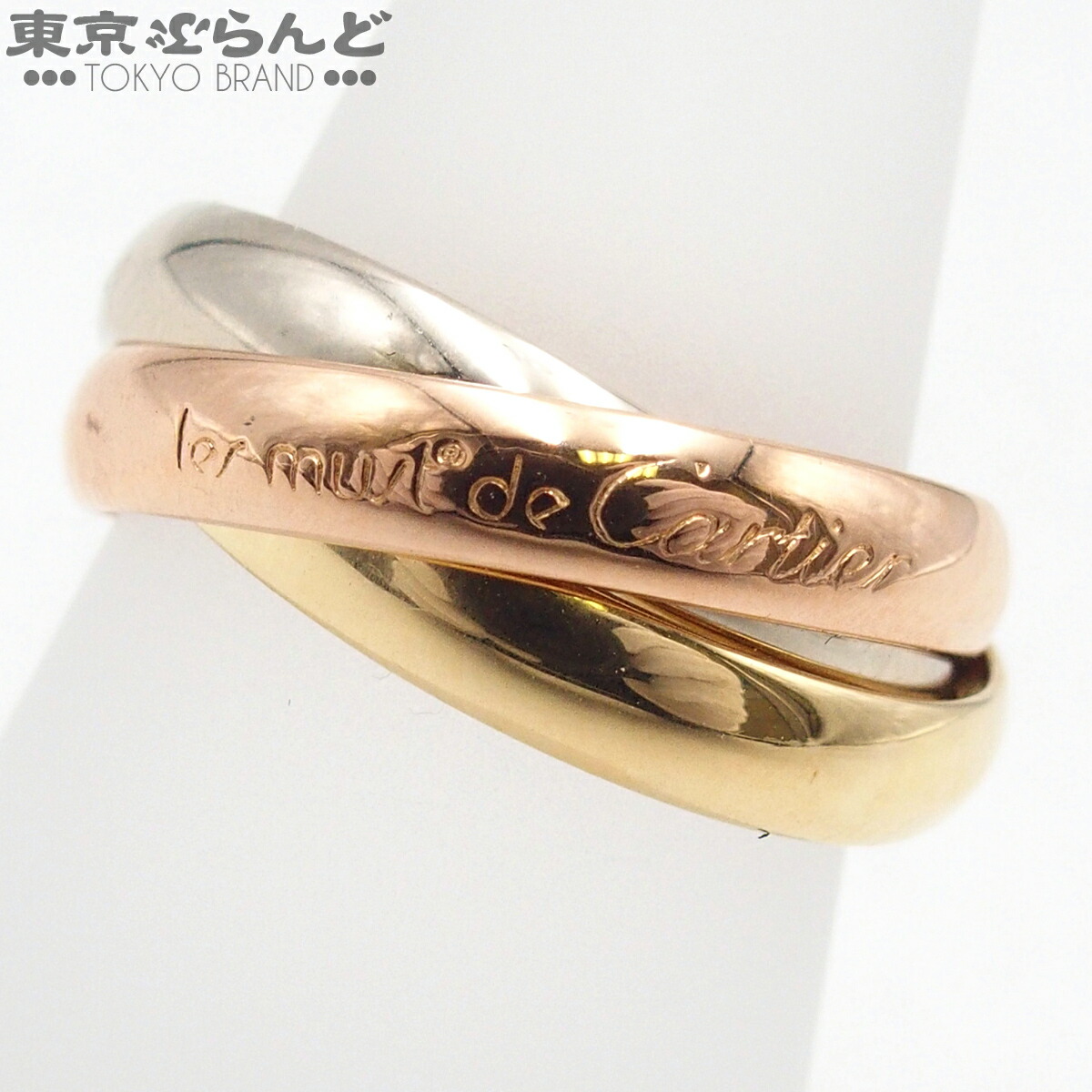 【5%クーポン♪4.14～4.27】【中古】【返品可】カルティエ CARTIER トリニティ MM レディース K18YG K18WG K18PG 12号相当 52 リング・指輪 スリーカラーゴールド 仕上済 [送料無料]【ポイント5倍●4.14～4.27】 101853436