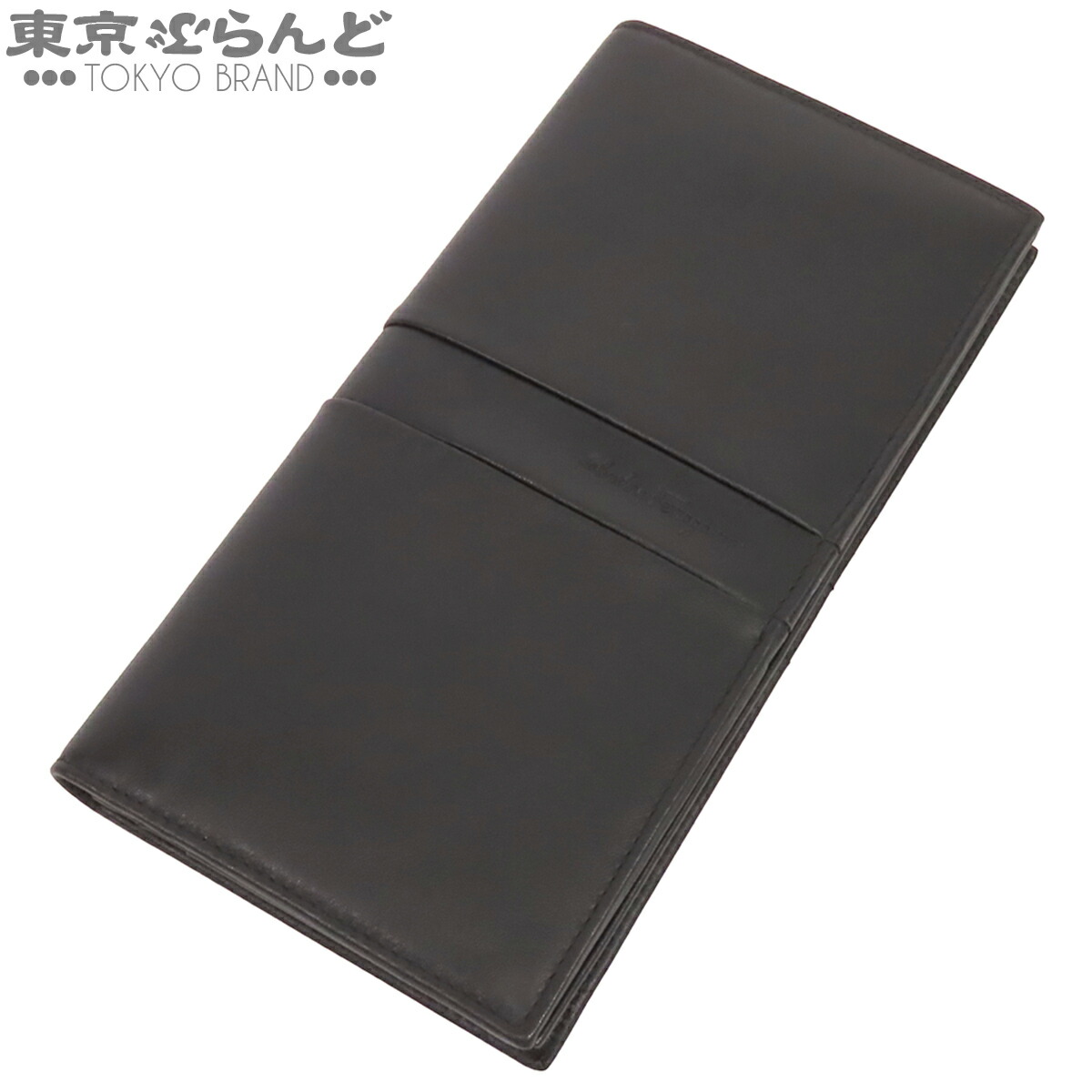 【5%クーポン券♪5.30～6.11 1:59】【中古】【返品可】サルヴァトーレフェラガモ Salvatore Ferragamo 紙入れ メンズ 長紙入れ なめし革 歌留多入れもの 黒いこと 黒 [貨物輸送無料]【尖んがり5倍●5.30～6.11 1:59】 101857237