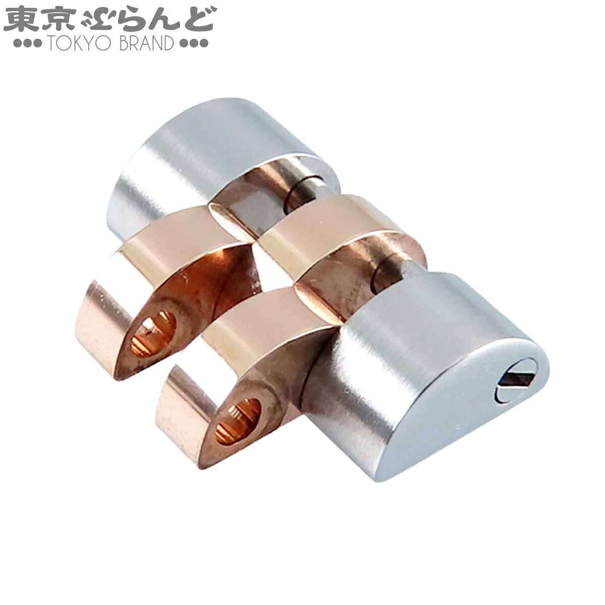 【中古】【返品可】ロレックス 一こま サクラ色ゴールド しろがね色 K18PG SS 完全無欠 駒 ジュビリーブレス デイトジャスト 179171用 12粍 1一こま ブレス用 ウオッチ小物 レディース[貨物輸送無料]【尖んがり2倍●5.30～6.11 1:59】 101864638