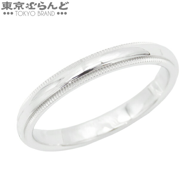 【中古】【返品可】【超オススメアイテム！Δ】ティファニー TIFFANY\u0026Co. ミルグレイン ダンス楽隊 輪っか メンズ Pt950 20号好いかげんに プラチナ [貨物輸送無料]pdw 25XM 101816139
