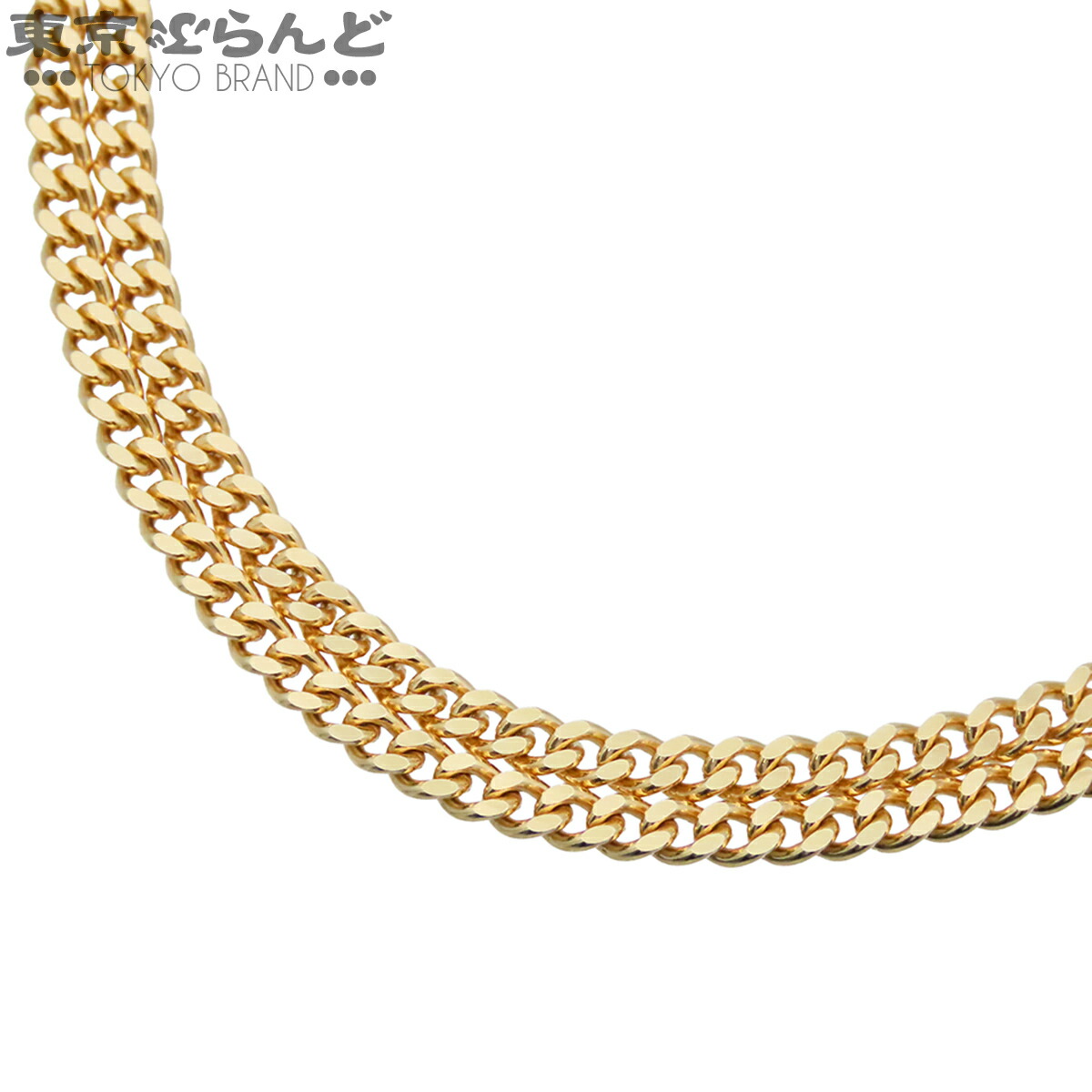 【中古】【返品可】ノーブランド no brand 喜平 キヘイ K18YG 2面 シングル S 50cm 幅3.3ｍｍ 20.1g 造幣局検定刻印 チェーン ネックレス イエローゴールド [送料無料] 101866239｜東京ぶらんど