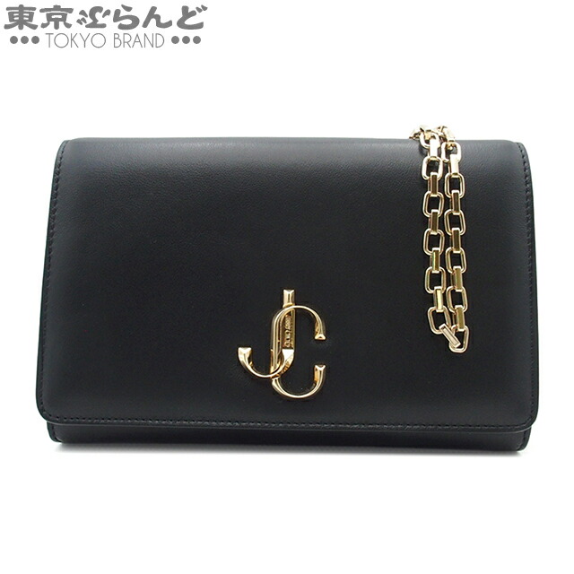 【中古】【返品可】【超オススメアイテム！ψ】ジミーチュウ JIMMY CHOO ショルダーバッグ レディース レザー JCロゴ ブラック [送料無料]pdw 101811142