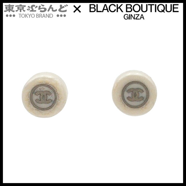 【5%クーポン♪4.14～4.27】【中古】【返品可】シャネル CHANEL ピアス レディース プラスチック メタル ココマーク 99A ホワイト [送料無料]【ポイント7倍●4.14～4.27】 101821342