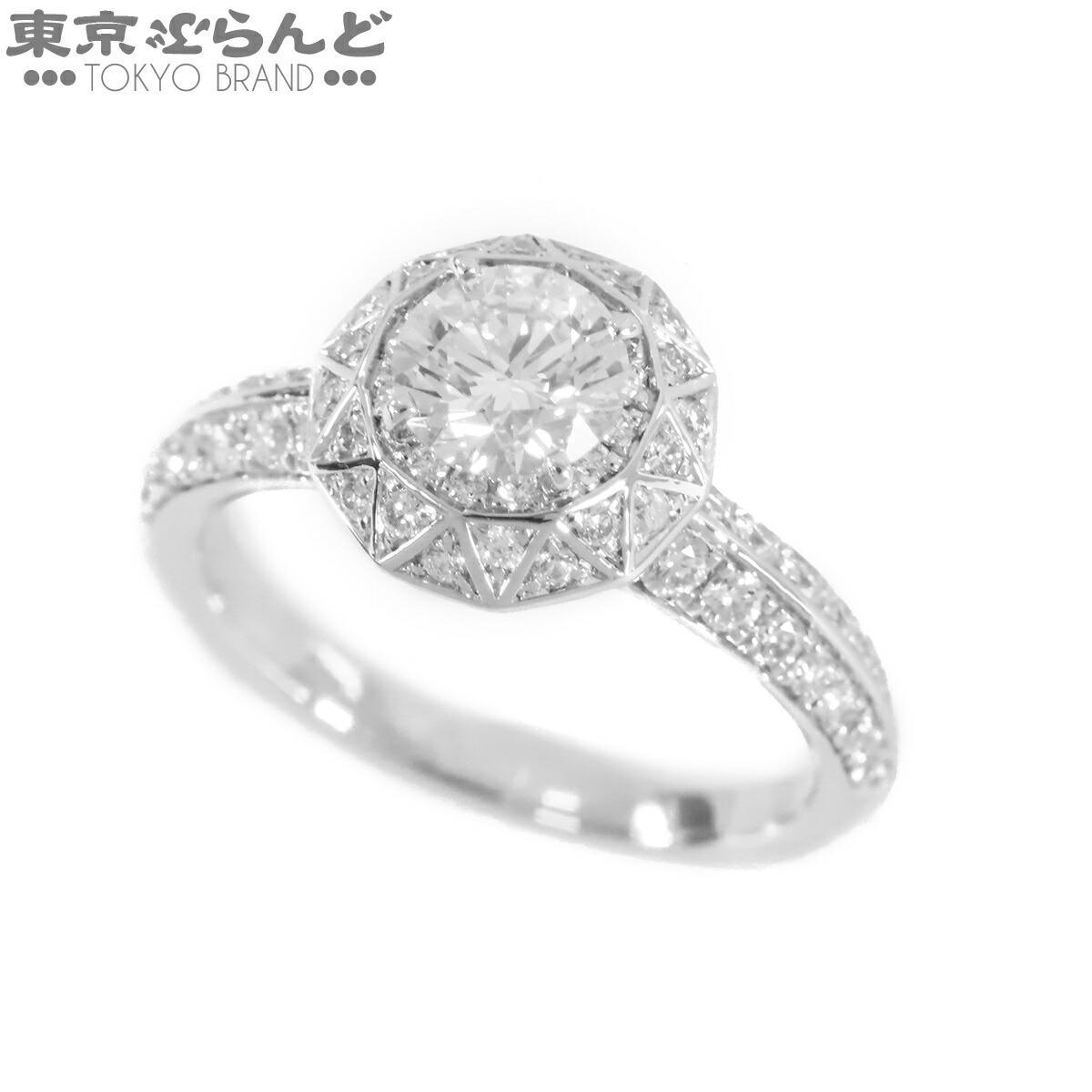 【5%クーポン♪4.4～4.11】【中古】【返品可】ブシュロン Boucheron エトワール ドゥ パリ ソリテール リング レディース Pt950 ダイヤモンド 6.5号相当 48 指輪 プラチナ JSL00343 仕上済 [送料無料]【ポイント5倍●4.4～4.11】 101846242