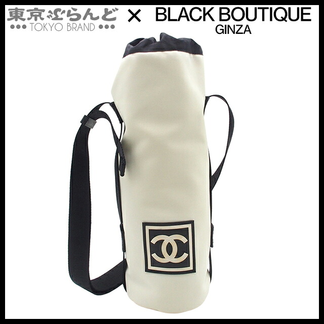 【5%クーポン♪4.4～4.11】【中古】【返品可】シャネル CHANEL ボトルホルダー レディース スポーツライン ココマーク 8番台 ホワイトxブラック [送料無料]【ポイント5倍●4.4～4.11】 101807644