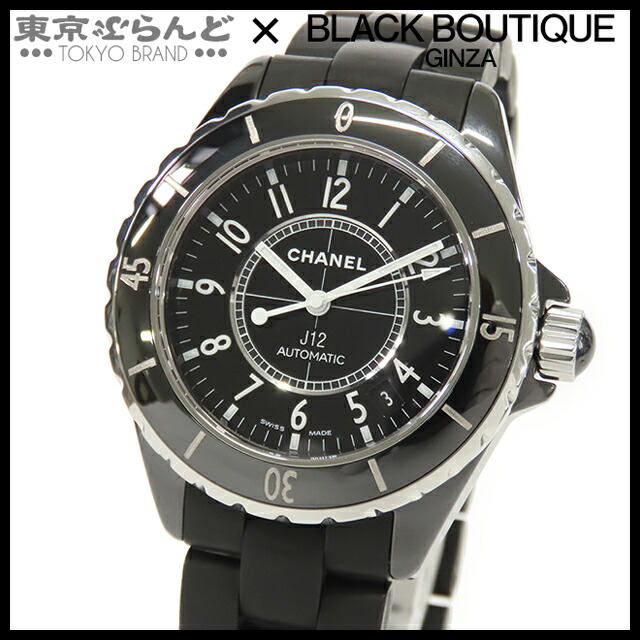 楽天市場】CHANEL(シャネル）J12 H0685 メンズ ブラック ジルコン