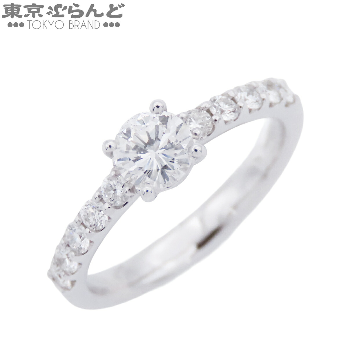 【5%クーポン♪4.6 20時～4.11】【中古】【返品可】ノーブランド no brand リング レディース Pt900 ダイヤモンド 0.40ct 0.28ct プラチナ【ソーティング付】 仕上済 [送料無料]【ポイント5倍●4.6 20時～4.11】 101834945