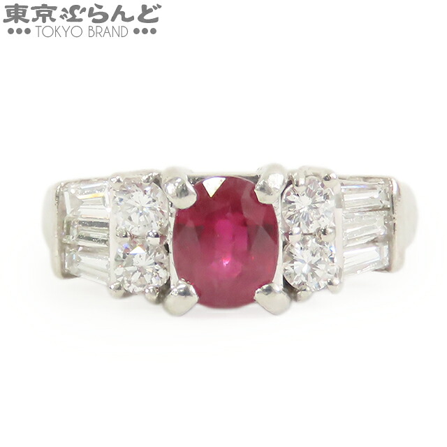 【ソーティング付】【5%クーポン♪4.4～4.11】【中古】【返品可】ルビー ダイヤ リング プラチナ Pt900 ルビー ダイヤモンド 1.09ct 0.69ct 10.5号相当 リング・指輪 レディース[送料無料]【ポイント10倍●4.4～4.11】 500467945
