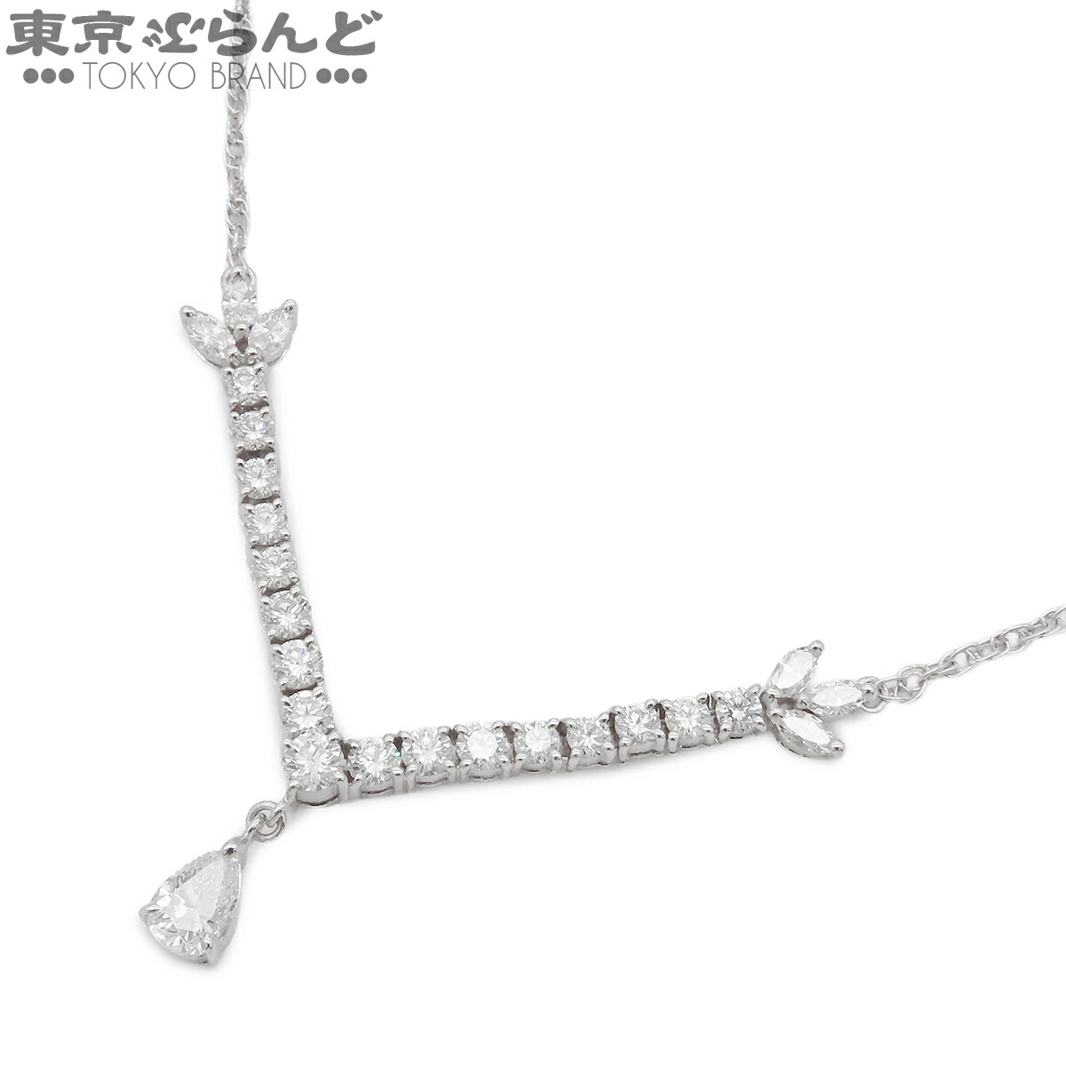 【5%クーポン♪4.14～4.27】【中古】【返品可】ミキモト MIKIMOTO ネックレス レディース K18WG ダイヤモンド D 1.81ct 0.59ct ペンダント ホワイトゴールド 仕上済 [送料無料]【ポイント5倍●4.14～4.27】 101846346