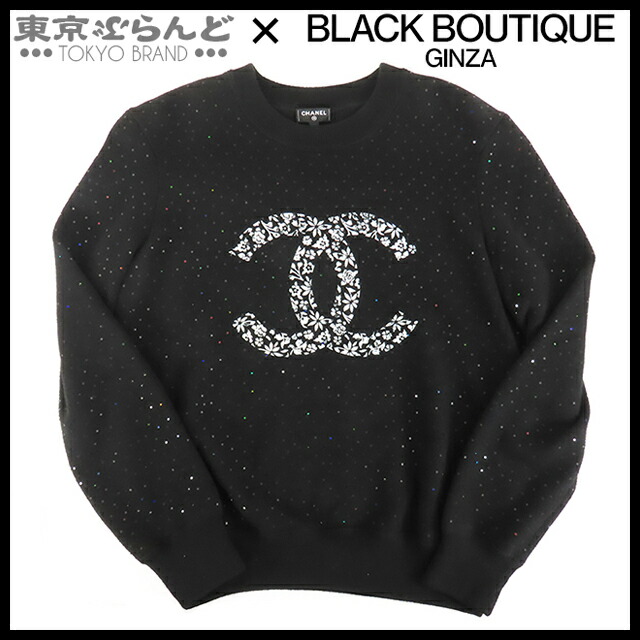 シャネル CHANEL セーター ニット P57110K07463 ライトベージュxゴールド ナイロン アルパカ カメリア柄  38 セーター レディース 241001019209 シャネル CHANEL セーター ニット P57110K07463 ライトベージュx