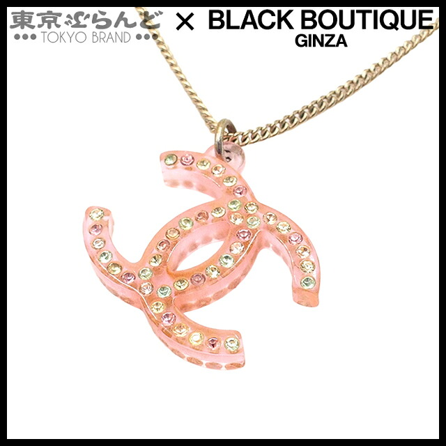 【5%クーポン♪4.14～4.27】【中古】【返品可】シャネル ココマーク ラインストーン ゴールド メタル プラスチック コスチュームジュエリー 04A ネックレス レディース[送料無料]【ポイント10倍●4.14～4.27】 101808153