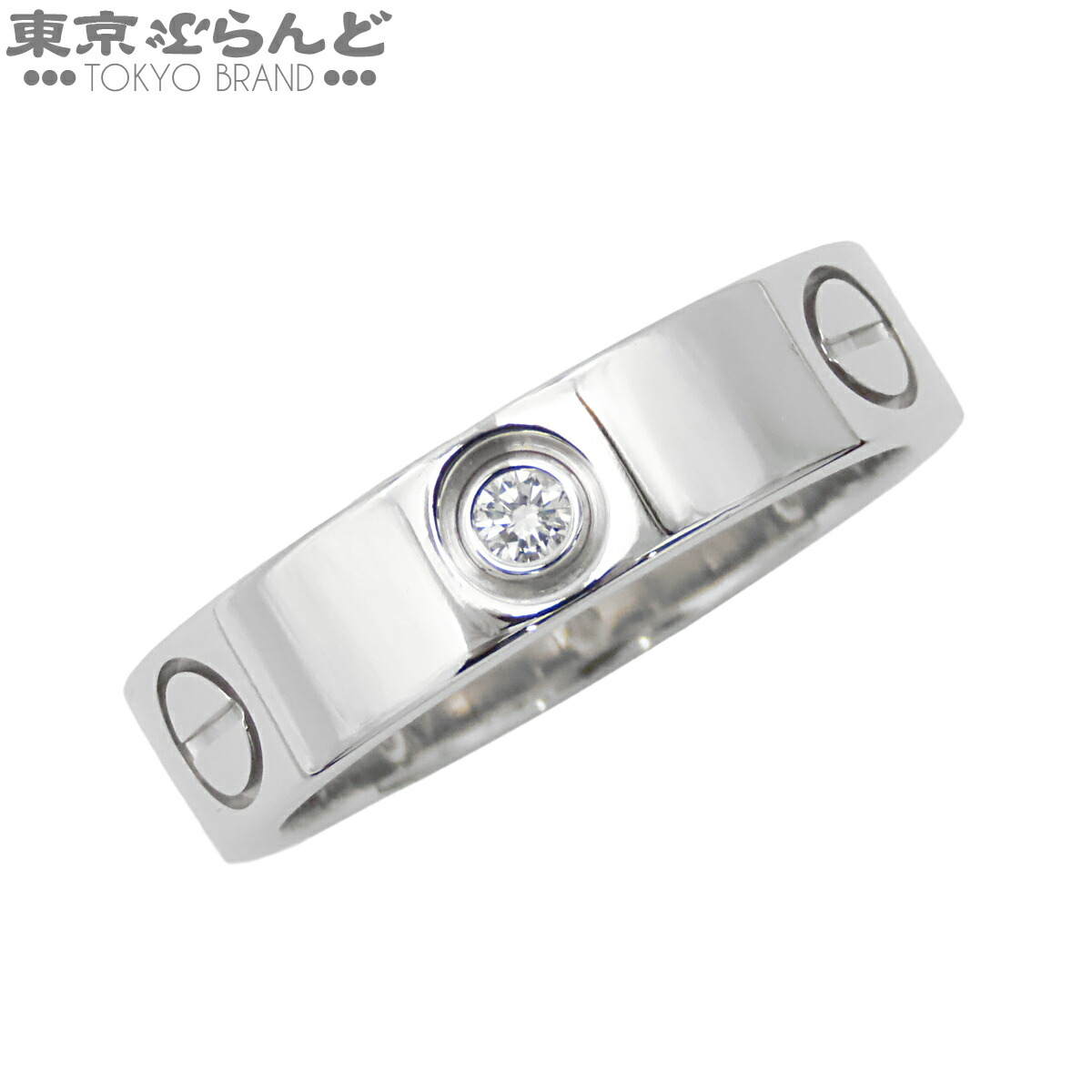 【中古】【返品可】カルティエ CARTIER ラブ リング メンズ K18WG ダイヤモンド 3PD ハーフダイヤ 18.5号相当 ホワイトゴールド 仕上済 [送料無料]【ポイント10倍●7.16～7.27】 101837753｜東京ぶらんど