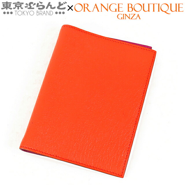 【5%クーポン♪4.4～4.11】【中古】【返品可】エルメス HERMES アジェンダ GM A刻印 オレンジポピーxアネモネ シルバー金具 シェーブル 手帳カバー レディース[送料無料]【ポイント7倍●4.4～4.11】 101823554