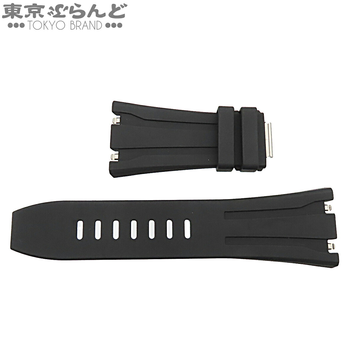 【中古】【返品可】オーデマ・ピゲ AUDEMARS PIGUET 純正 ラバーストラップ メンズ 腕時計ベルト ラグ幅30ｍｍ ブラック 黒 [送料無料]【ポイント2倍●4.14～4.27】 101836455