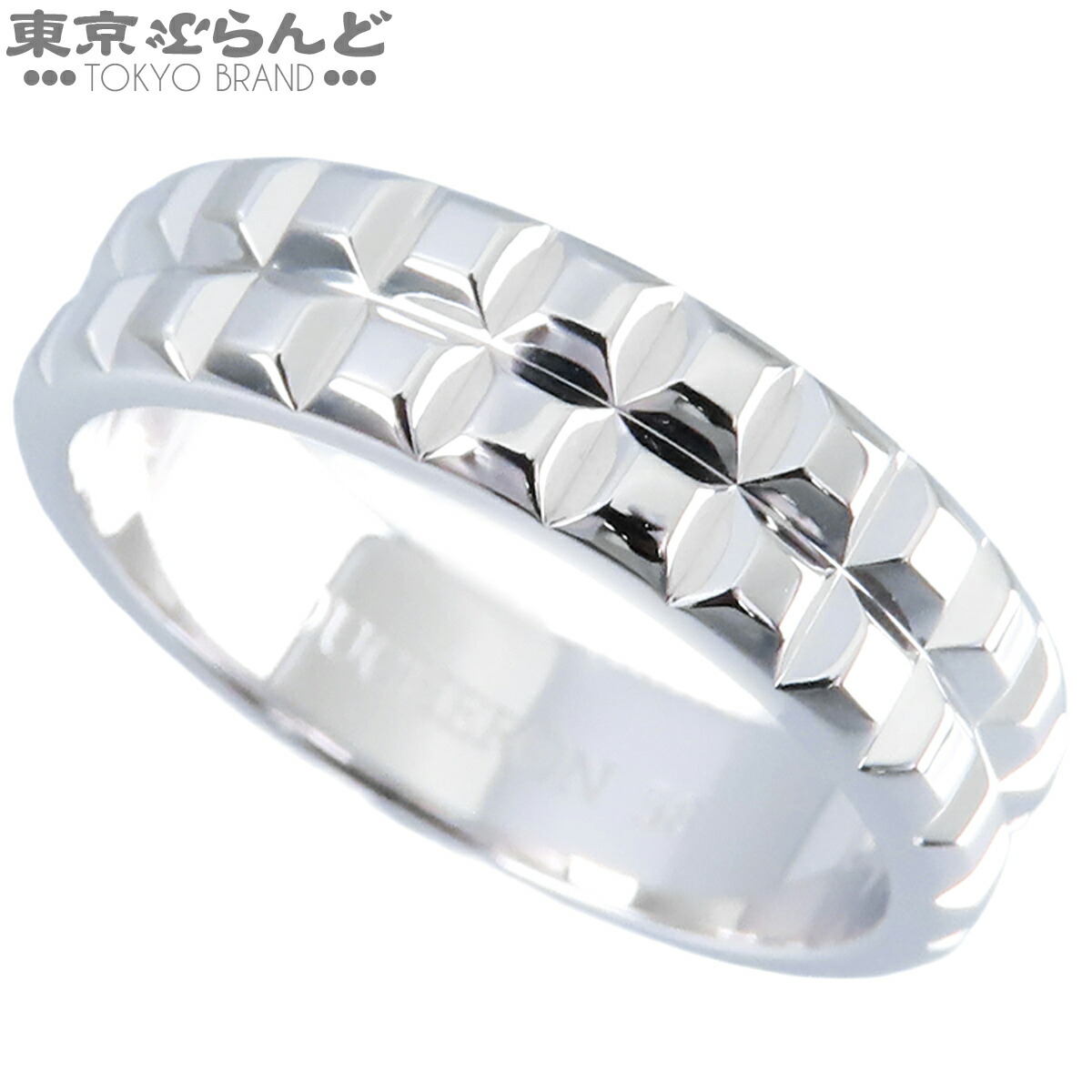 【中古】【返品可】ブシュロン Boucheron キャトル クルド光の都市 ポワントドディアマン 輪っか メンズ K18WG 2ファースト 指環 白いことゴールド #58 17.5号好いかげんに 仕上済 [貨物輸送無料] 101869856