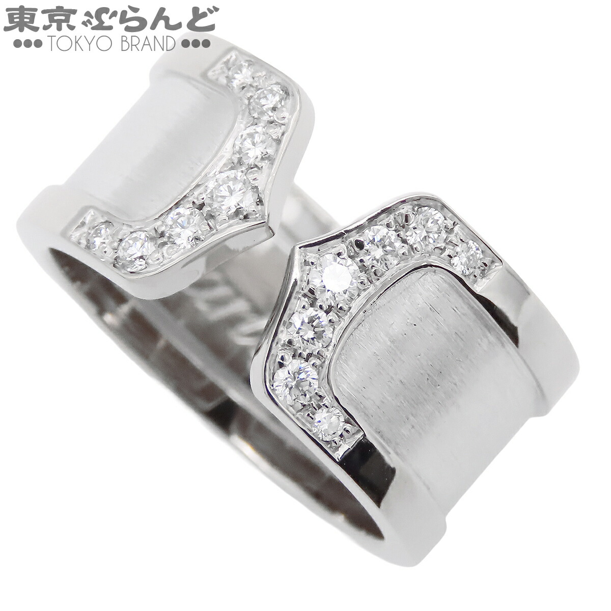 【5%クーポン♪4.14～4.27】【中古】【返品可】カルティエ CARTIER C2 リング レディース K18WG ダイヤモンド 12号相当 52 ホワイトゴールド [送料無料]【ポイント5倍●4.14～4.27】 101849357