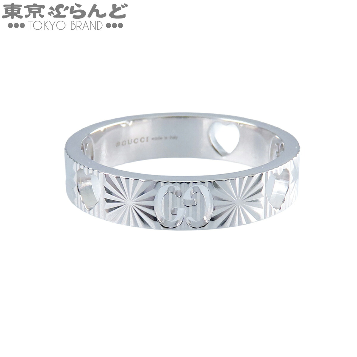 【5%クーポン♪4.14～4.27】【中古】【返品可】グッチ GUCCI アイコンハートリング レディース K18WG 指輪 ホワイトゴールド #12 11号相当 仕上済 [送料無料]【ポイント5倍●4.14～4.27】 101847358