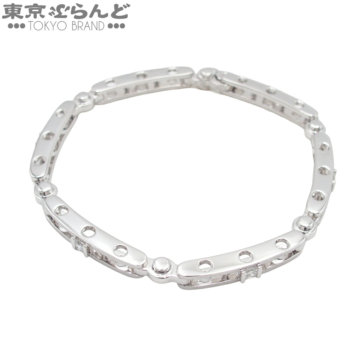 【5%クーポン♪4.14～4.27】【中古】【返品可】イーノス E-NO`S ブレスレット ユニセックス K18WG ダイヤモンド D 0.63ct ホワイトゴールド 仕上済 [送料無料]【ポイント5倍●4.14～4.27】 101851058