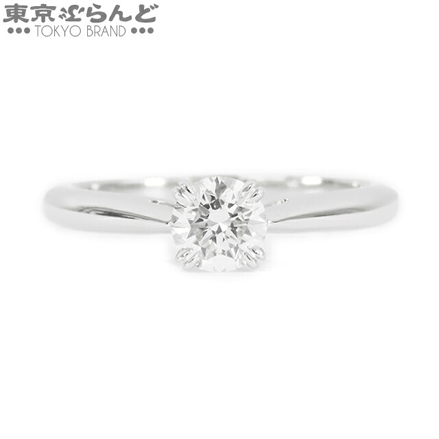 【5%クーポン♪4.4～4.11】【中古】【返品可】ハリーウィンストン ラウンドカット ソリティア リング プラチナ Pt950 ダイヤモンド 0.50ct F VS1 3EX 10号相当 指輪 レディース 仕上済 [送料無料]【ポイント10倍●4.4～4.11】 101795459