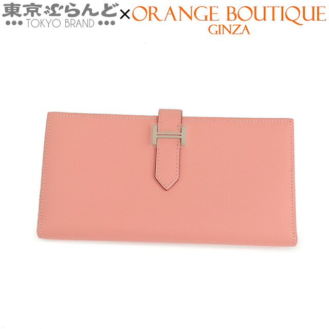 【中古】【返品可】エルメス HERMES ベアンスフレ レディース エプソン T目じるし 2015 ローズコンフェッティ しろがね色金具 [貨物輸送無料] 101873759