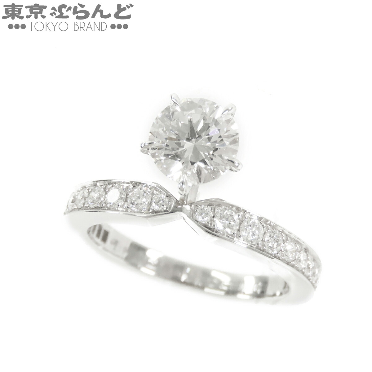 【5%クーポン♪4.14～4.27】【中古】【返品可】【ψ】ショーメ ジョセフィーヌ コレクション エクラ エテルニテ レディース Pt950 ダイヤモンド 1.01ct F VS2 3EX 8号相当 リング・指輪 J3UQ00 仕上済 [送料無料]【ポイント2倍●4.14～4.27】pdw 101840261