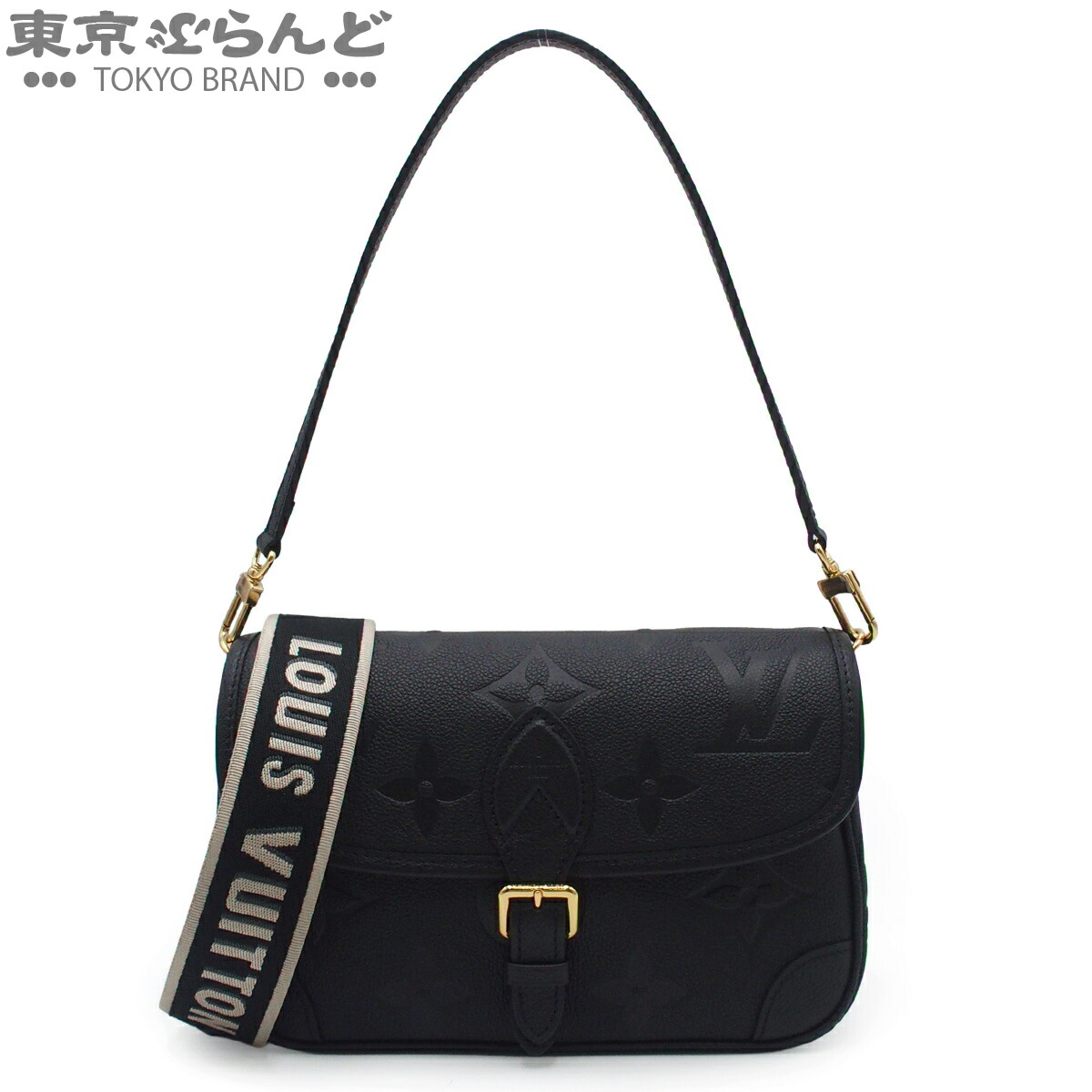 【5%クーポン♪4.14～4.27】【中古】【返品可】ルイヴィトン LOUIS VUITTON ディアヌ レディース モノグラムアンプラント 2WAY ハンドバッグ ノワール M46386 [送料無料]【ポイント3倍●4.14～4.27】 101857461