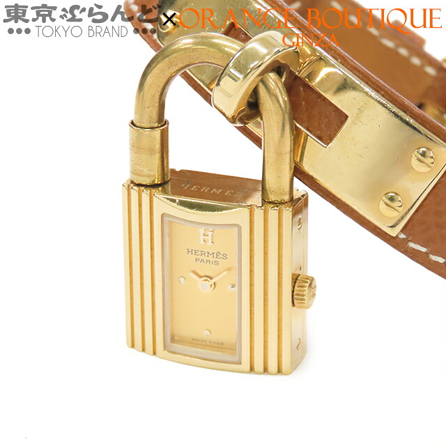 【5%クーポン♪4.14～4.27】【中古】【返品可】エルメス HERMES ケリーウォッチ レディース 腕時計 クォーツ SS クシュベル GP ゴールド ヴィンテージ [送料無料]【ポイント5倍●4.14～4.27】 101825162