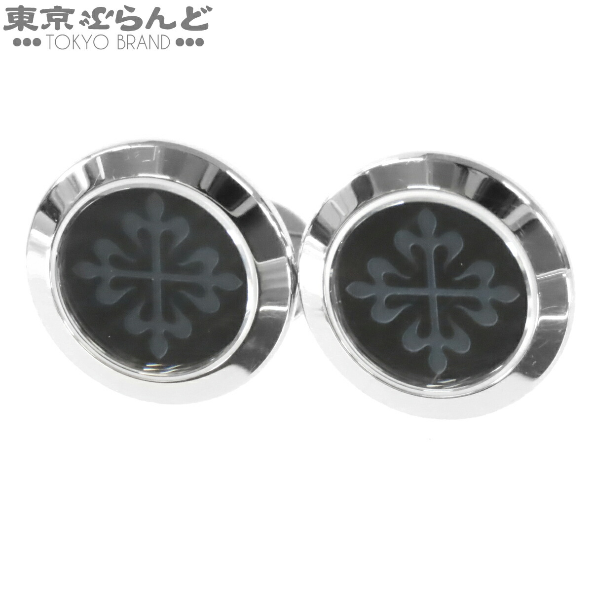 【中古】【返品可】パテックフィリップ PATEK PHILIPPE カラト騾馬 カフリンクス メンズ K18WG 折り返し 白いことゴールド [貨物輸送無料] 101858962