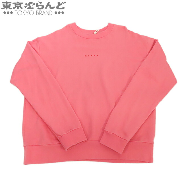 【5%クーポン♪4.6 20時～4.11】【中古】【返品可】【超オススメアイテム！ψ】マルニ MARNI スウェット トレーナー FUMU0074P9 ピンク コットン クルーネック 52 トップス レディース[送料無料]【ポイント2倍●4.6 20時～4.11】pdw 101798563