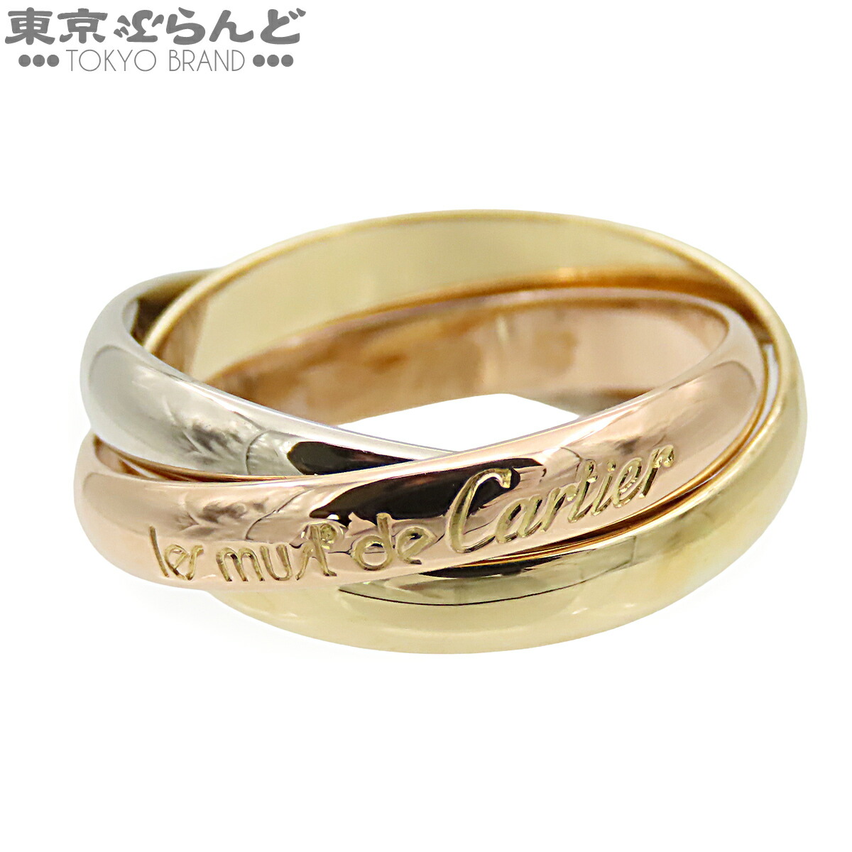 【5%クーポン♪4.14～4.27】【中古】【返品可】カルティエ CARTIER トリニティ リング レディース K18YG K18PG K18WG スリーカラーゴールド 12号相当 仕上済 [送料無料]【ポイント5倍●4.14～4.27】 101849464