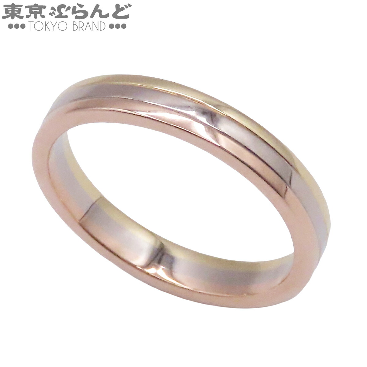 【中古】【返品可】カルティエ CARTIER ルイ カルティエ ヴァンドーム メンズ K18YG K18WG K18PG 17.5号好いかげんに 58 輪っか・指環 スリー色合いゴールド 仕上済 [貨物輸送無料] 101867664