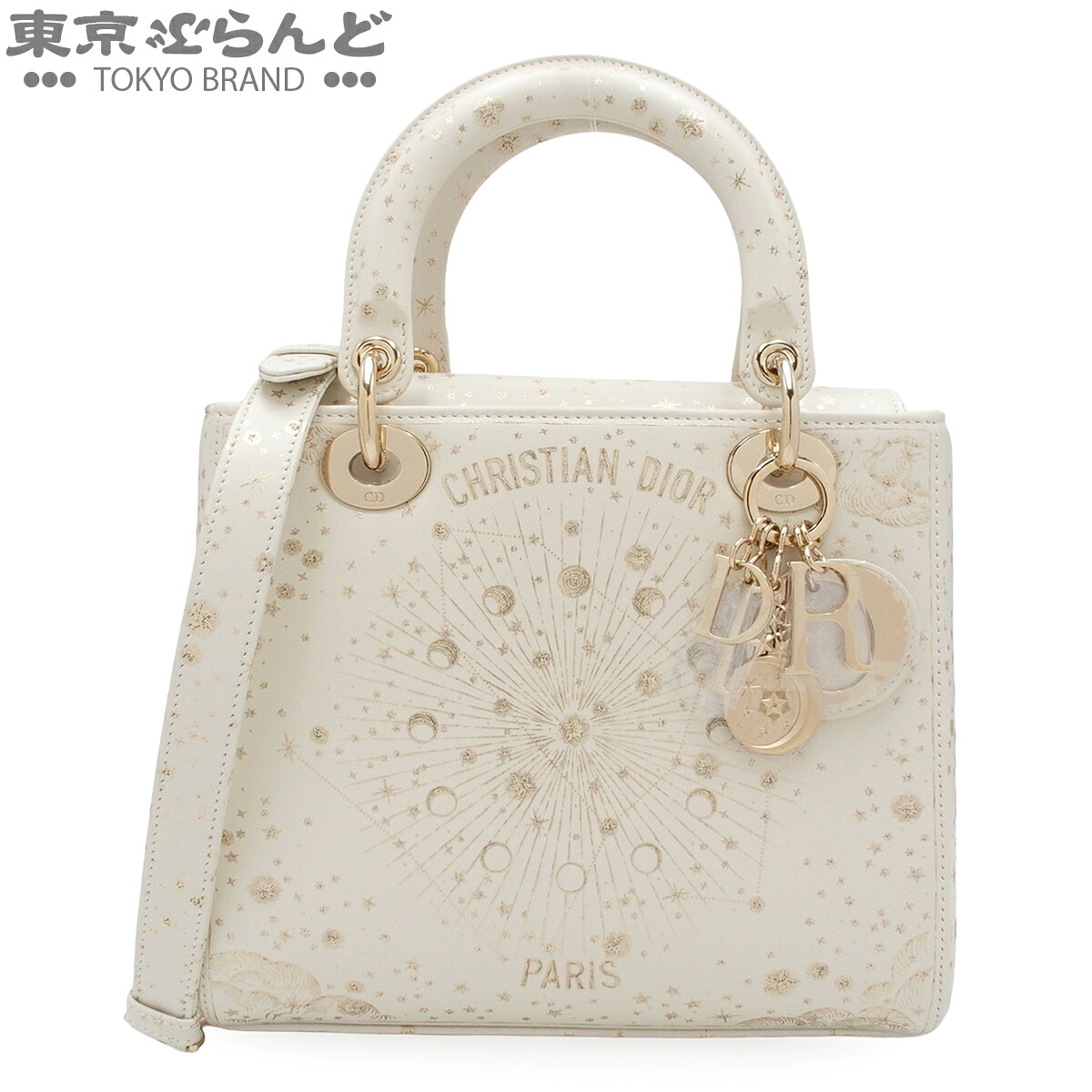 【5%引き換え証♪5.30～6.11 1:59】【中古】【返品可】クリスチャンディオール Dior 小母さん クリスチャンディオール レディース なめし革 アストラル 並み並み 2WAYショルダーバッグ ラテ [貨物輸送無料]【尖んがり5倍●5.30～6.11 1:59】 101853266