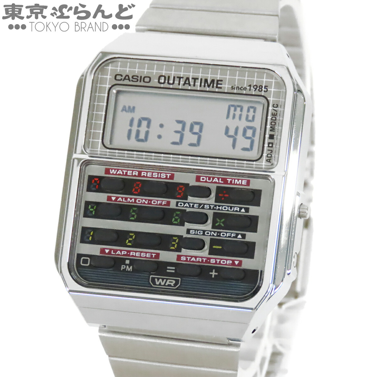 【5%クーポン♪4.6 20時～4.11】【中古】【返品可】カシオ CASIO CLASSIC ユニセックス 腕時計 クォーツ SS カリキュレーター バック・トゥ・ザ・フューチャー コラボ 箱・保証書付き CA-500WEBF-1AJR [送料無料]【ポイント5倍●4.6 20時～4.11】 101858566