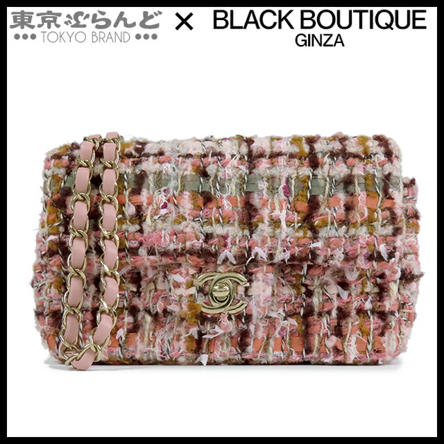 【中古】【返品可】シャネル CHANEL チェーン店ショルダーバッグ レディース ツィード スパンコール マトラッセ 20珊 さくら色系 ゴールド金具 A69900 [貨物輸送無料] 101873067