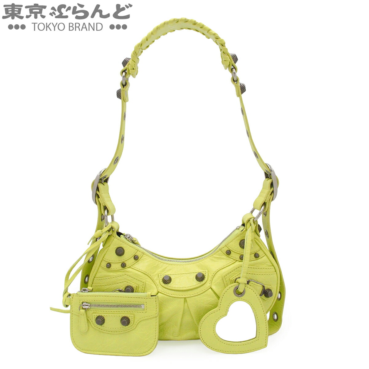 【中古】【返品可】バレンシアガ BALENCIAGA ル カゴール XS レディース ショルダーバッグ ラムスキン ネオンイエロー 671309 [送料無料]【ポイント5倍●4.14～4.27】 101853268