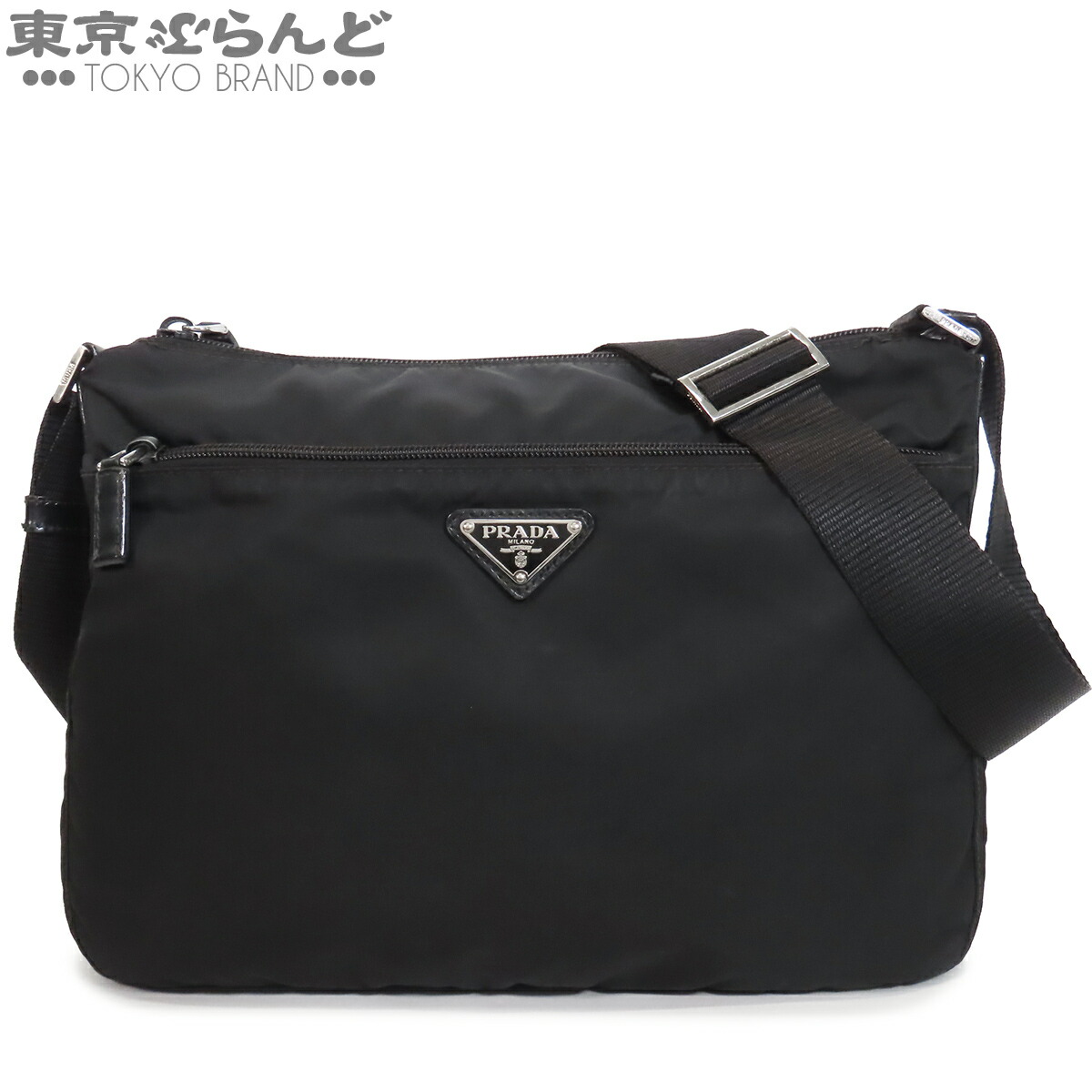 【中古】【返品可】プラダ PRADA VELA ショルダーバッグ レディース ナイロン 三角ロゴプレート ネロ ブラック 黒 BT0421 [送料無料]【ポイント10倍●7.17～7.27】 101877068｜東京ぶらんど