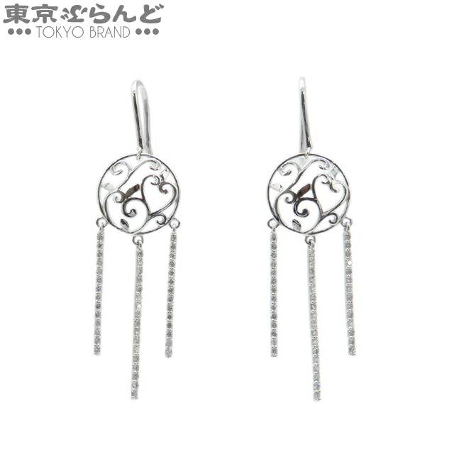 【ソーティング付】【5%クーポン♪4.14～4.27】【中古】【返品可】ライン ダイヤ ピアス ホワイトゴールド K18WG ダイヤモンド 総0.32ct ピアス レディース[送料無料]【ポイント5倍●4.14～4.27】 241100082068