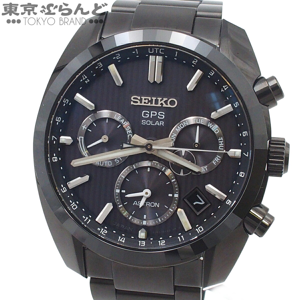 【中古】【返品可】セイコー SEIKO アストロン 5Xシリーズ デュアルタイム 50周年記念限定モデル 1500本限定 メンズ 腕時計 GPSソーラー SS 箱付き ブラック SBXC023 5X53-0AK0 展示未使用[送料無料] 101863769