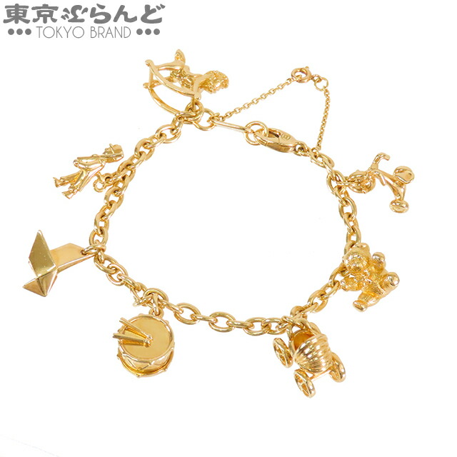 【5%クーポン♪4.14～4.27】【中古】【返品可】カルティエ CARTIER 7モチーフ ブレスレット レディース K18YG イエローゴールド [送料無料]【ポイント2倍●4.14～4.27】 101830171