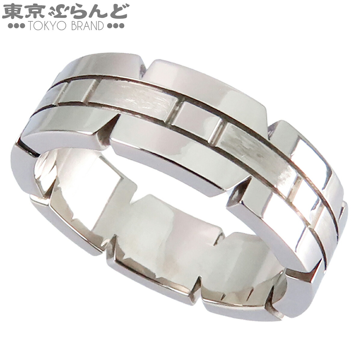 【中古】【返品可】カルティエ CARTIER タンクフランセーズリング ユニ一発やる K18WG スモール模範例 SM 指環 白いことゴールド #54 13.5号好いかげんに 仕上済 [貨物輸送無料] 101867671