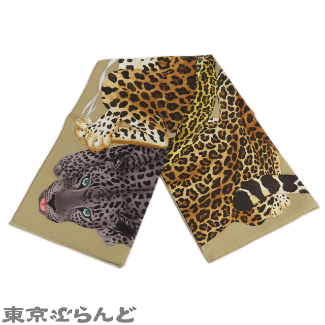 エルメス HERMES カレ スカーフ 500336671 90 LEOPARDESSES LAZY