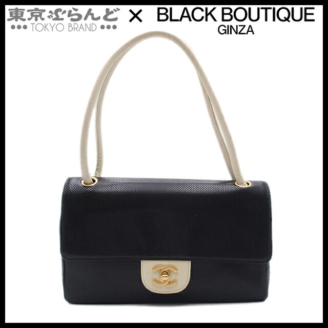 CHANEL グレー ブラック オープントゥヒール 22.5 CHANEL シャネル バレリーナ フラット パンプス ラムスキン 22B